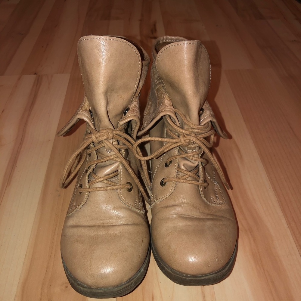 Tan boots